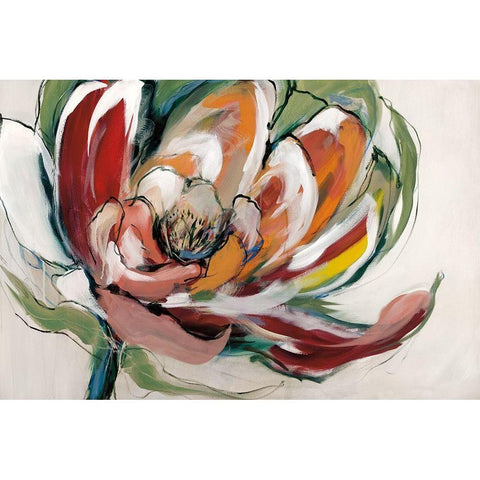 Bloomed I White Modern Wood Framed Art Print by Fitsimmons, A.