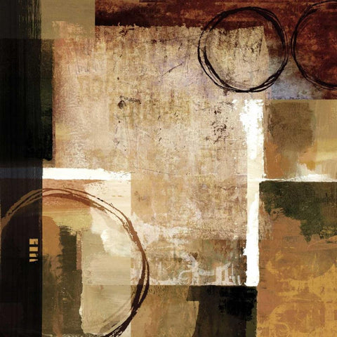 Broadway Rhythm White Modern Wood Framed Art Print with Double Matting by Mallett, Keith