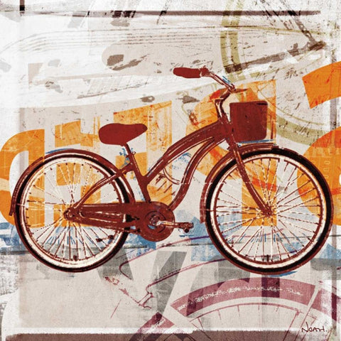 Cruising White Modern Wood Framed Art Print by NOAH