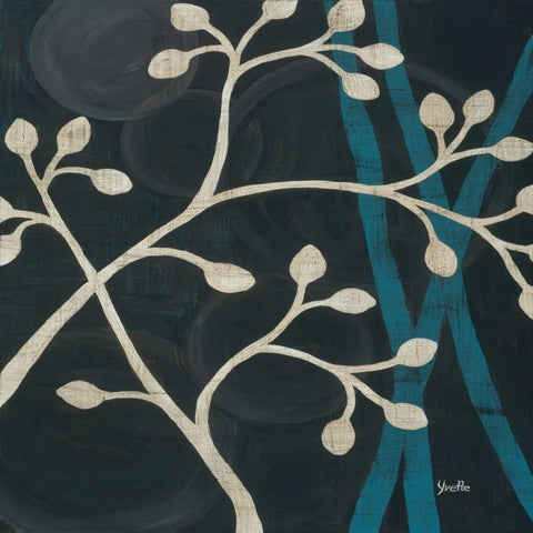 Spring Buds I Black Modern Wood Framed Art Print by St. Amant, Yvette