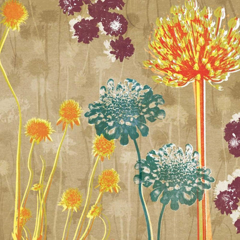 Good Times II Gold Ornate Wood Framed Art Print with Double Matting by Venter, Tandi