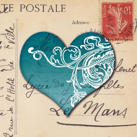 Le CÅ“ur dAmour II Black Modern Wood Framed Art Print by Berg, Sabine