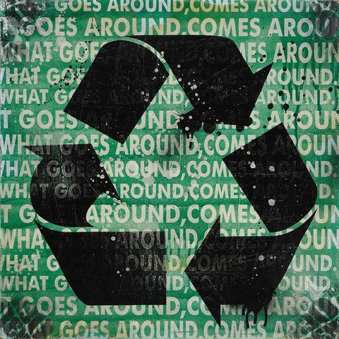 What Comes Around White Modern Wood Framed Art Print by Bombardier, Daniel