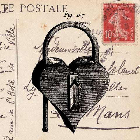 Key To My Heart II White Modern Wood Framed Art Print by Berg, Sabine