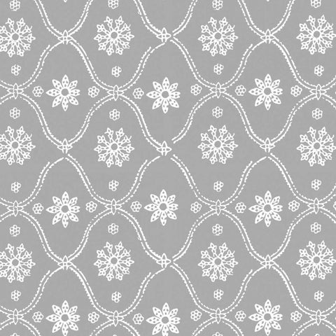 Woodblock Pattern II White Modern Wood Framed Art Print by Berg, Sabine