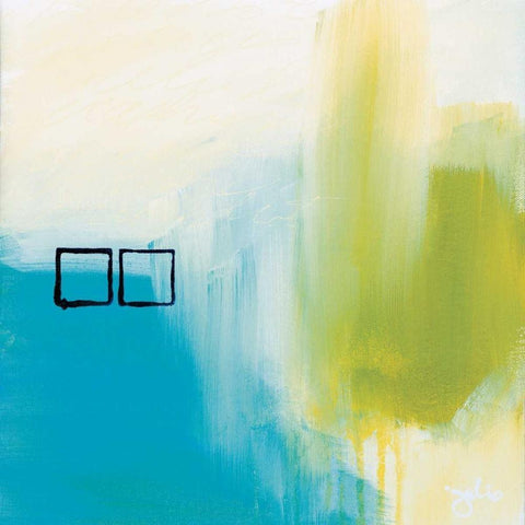 Behind Blue Eyes Gold Ornate Wood Framed Art Print with Double Matting by Hawkins, Julie