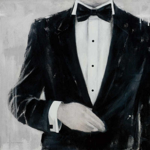 Black Tie Optional Gold Ornate Wood Framed Art Print with Double Matting by Stajan-Ferkul, Andrea