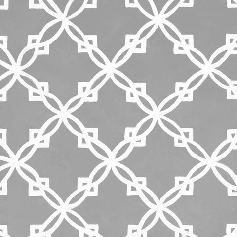 Latticework Tile I White Modern Wood Framed Art Print by Smith, Hope