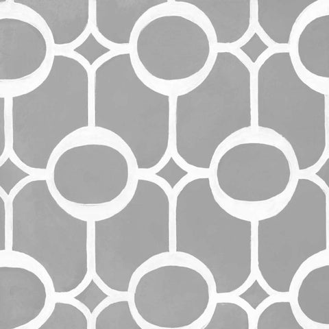 Latticework Tile II Black Modern Wood Framed Art Print with Double Matting by Smith, Hope