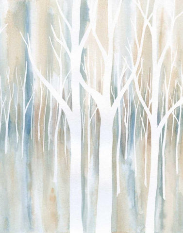 Mystical Woods II Black Ornate Wood Framed Art Print with Double Matting by Banks, Debbie