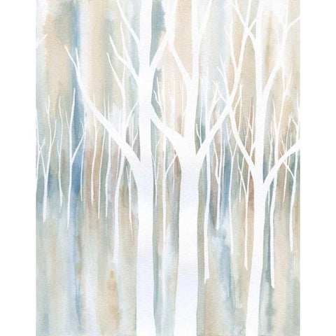 Mystical Woods II Black Modern Wood Framed Art Print with Double Matting by Banks, Debbie