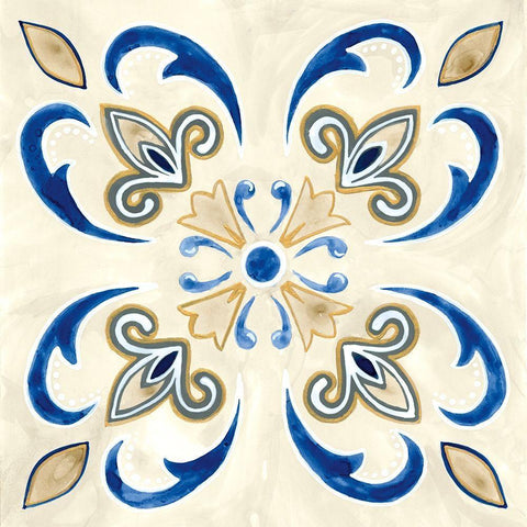 Timeless Tiles II White Modern Wood Framed Art Print by Banks, Debbie