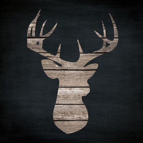 Urban Antlers II White Modern Wood Framed Art Print by Venter, Tandi