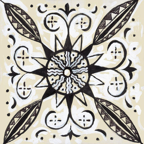 Imaginary Mandala Gold Ornate Wood Framed Art Print with Double Matting by Smith, Hope