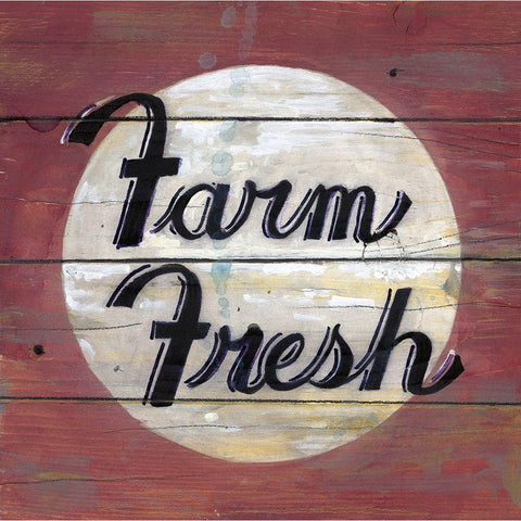 Farm Fresh II White Modern Wood Framed Art Print by Fisk, Arnie