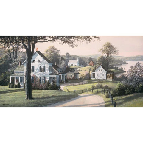 Reminiscing Black Modern Wood Framed Art Print with Double Matting by Saunders, Bill