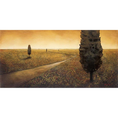 Infinite Dreamscape Black Modern Wood Framed Art Print with Double Matting by St.Germain, Patrick