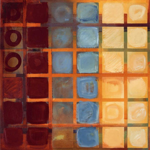 Cubed White Modern Wood Framed Art Print by Li-Leger, Noah