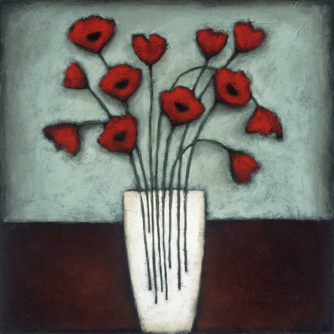 Incandescence Black Modern Wood Framed Art Print by Eve