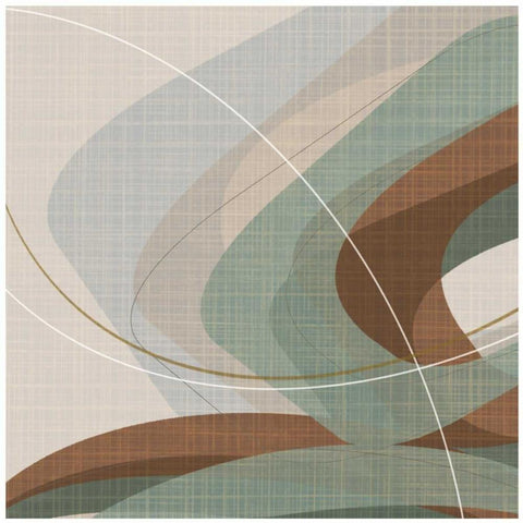 Mint Ripple Black Modern Wood Framed Art Print by Ahava