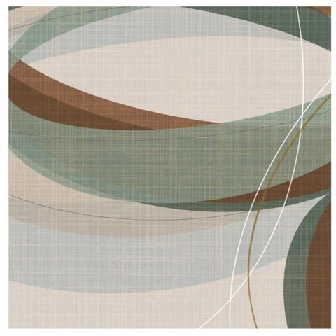 Mint Ripple Black Modern Wood Framed Art Print with Double Matting by Ahava