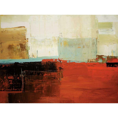 Umber Tones White Modern Wood Framed Art Print by Colbert , Peter