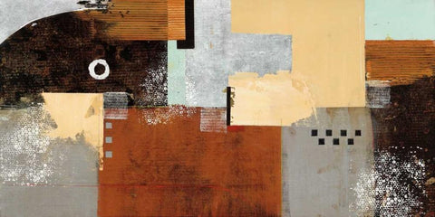 Enticing White Modern Wood Framed Art Print with Double Matting by Villarreal Santos, Nancy