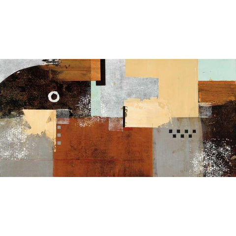Enticing Black Modern Wood Framed Art Print by Villarreal Santos, Nancy