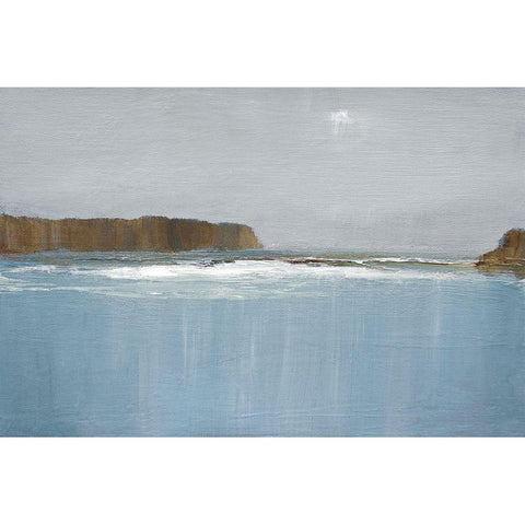 Lulworth Cove Gold Ornate Wood Framed Art Print with Double Matting by Gold, Caroline