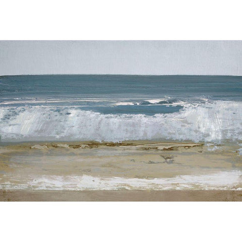 Spindrift 2 Black Modern Wood Framed Art Print with Double Matting by Gold, Caroline