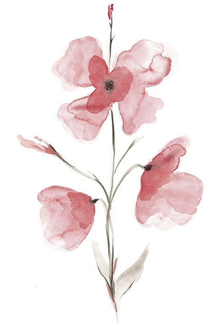 Love in Bordeaux II Black Ornate Wood Framed Art Print with Double Matting by Golden, Corrie