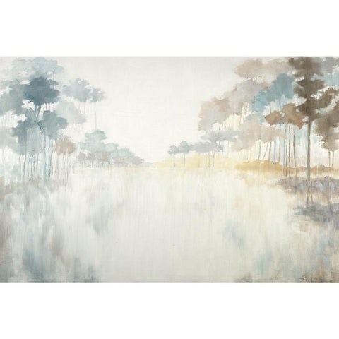 Bayou White Modern Wood Framed Art Print by Ellens, Jacqueline