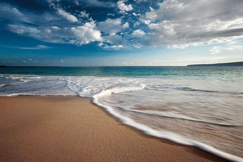 Calm Waters White Modern Wood Framed Art Print with Double Matting by Frates, Dennis