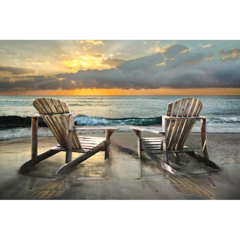 Island Song Black Modern Wood Framed Art Print by Celebrate Life Gallery