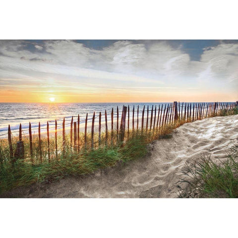 White Sands At Sunset White Modern Wood Framed Art Print by Celebrate Life Gallery