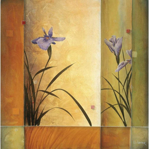 Terra Cotta Garden White Modern Wood Framed Art Print by Li-Leger, Don