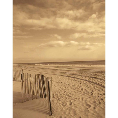 Sand Escape Black Modern Wood Framed Art Print with Double Matting by Recent Developments, LLC