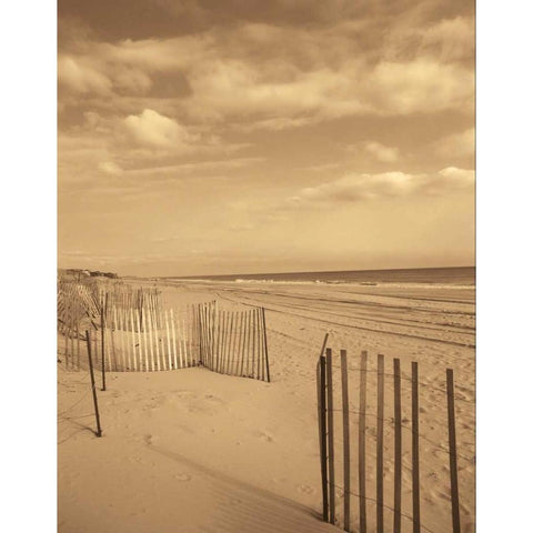 Beach Retreat White Modern Wood Framed Art Print by Recent Developments, LLC