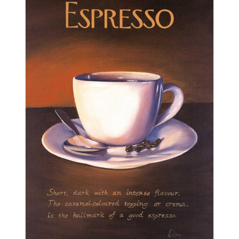 Urban Espresso White Modern Wood Framed Art Print by Kenton, Paul