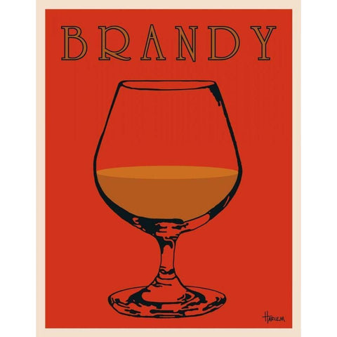 Brandy Black Modern Wood Framed Art Print with Double Matting by Harlem, Lee