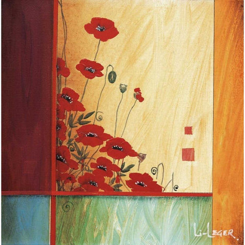 Along the Garden Wall White Modern Wood Framed Art Print by Li-Leger, Don