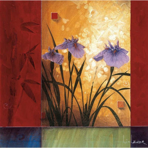 Garden Notes White Modern Wood Framed Art Print by Li-Leger, Don