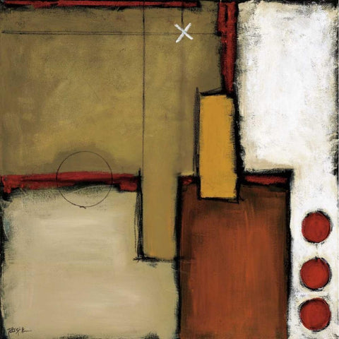 Stirred Black Modern Wood Framed Art Print by St.Germain, Patrick