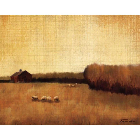 Open Range I Gold Ornate Wood Framed Art Print with Double Matting by Venter, Tandi