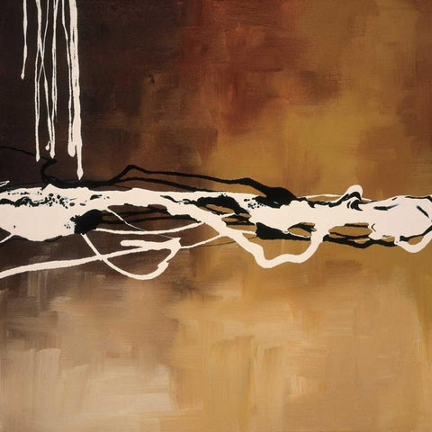 Copper Concerto I Black Modern Wood Framed Art Print by Maitland, Laurie