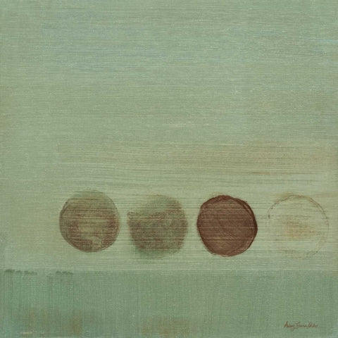 Aqua Drops I Black Modern Wood Framed Art Print with Double Matting by Parker, Karen Lorena