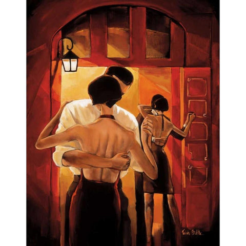 Tango Shop I Gold Ornate Wood Framed Art Print with Double Matting by Biddle, Trish