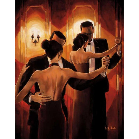 Tango Shop II Gold Ornate Wood Framed Art Print with Double Matting by Biddle, Trish