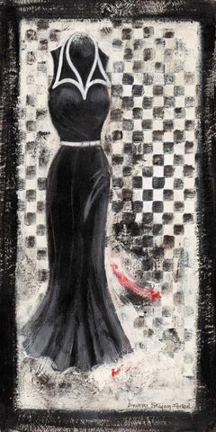 Going Retro III Black Ornate Wood Framed Art Print with Double Matting by Stajan-Ferkul, Andrea