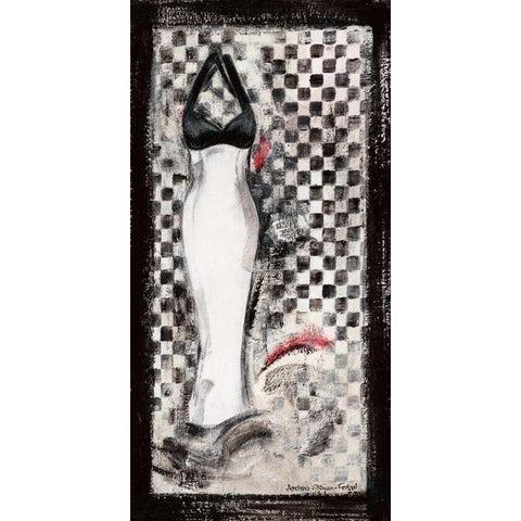 Going Retro IV Black Modern Wood Framed Art Print with Double Matting by Stajan-Ferkul, Andrea